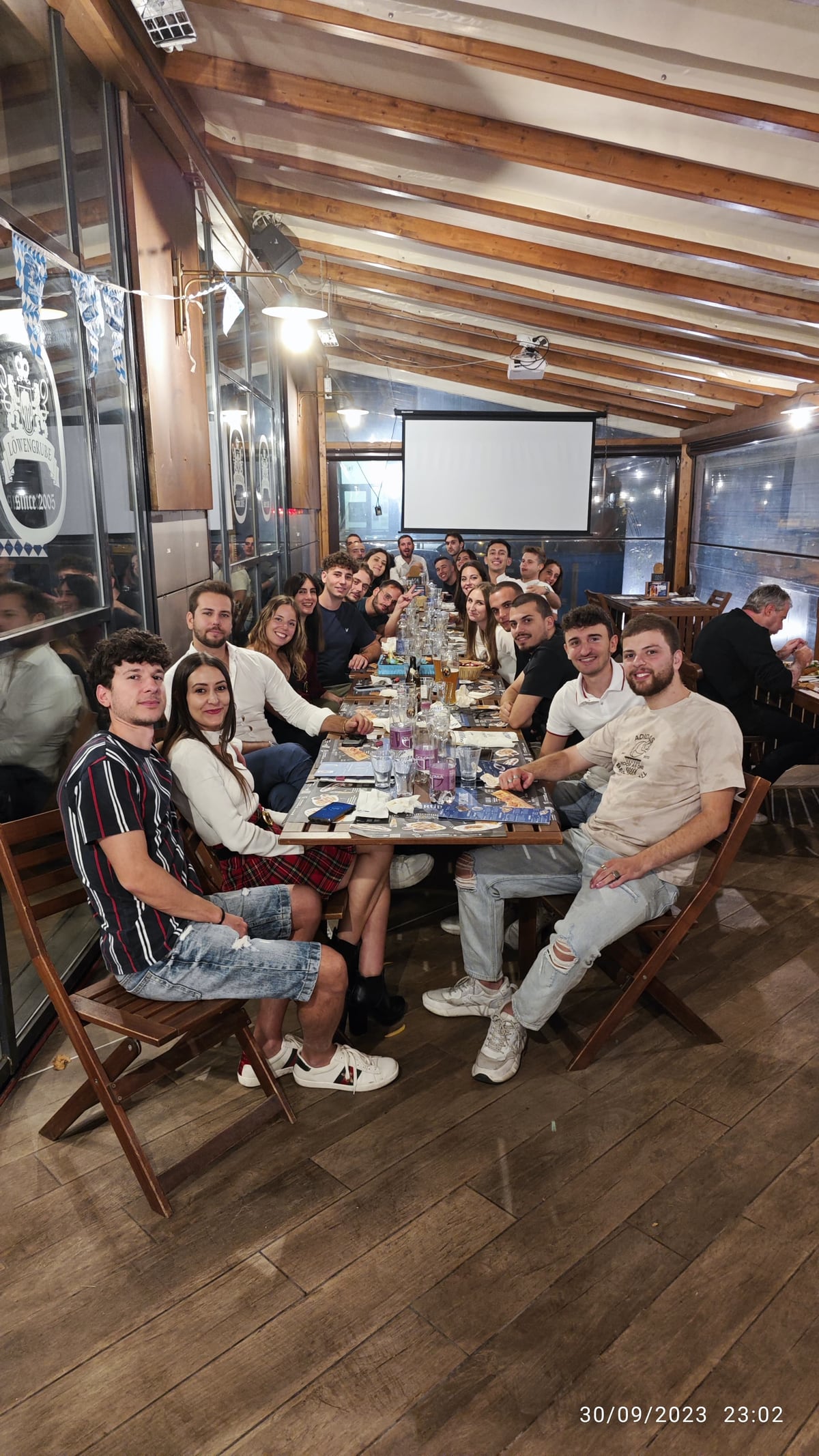 Il gruppo al compleanno dell'anno scorso
